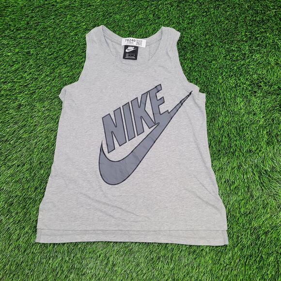 NIKE Tank-Top Small 17x25 Gray Center-Check - Picture 1 of 12